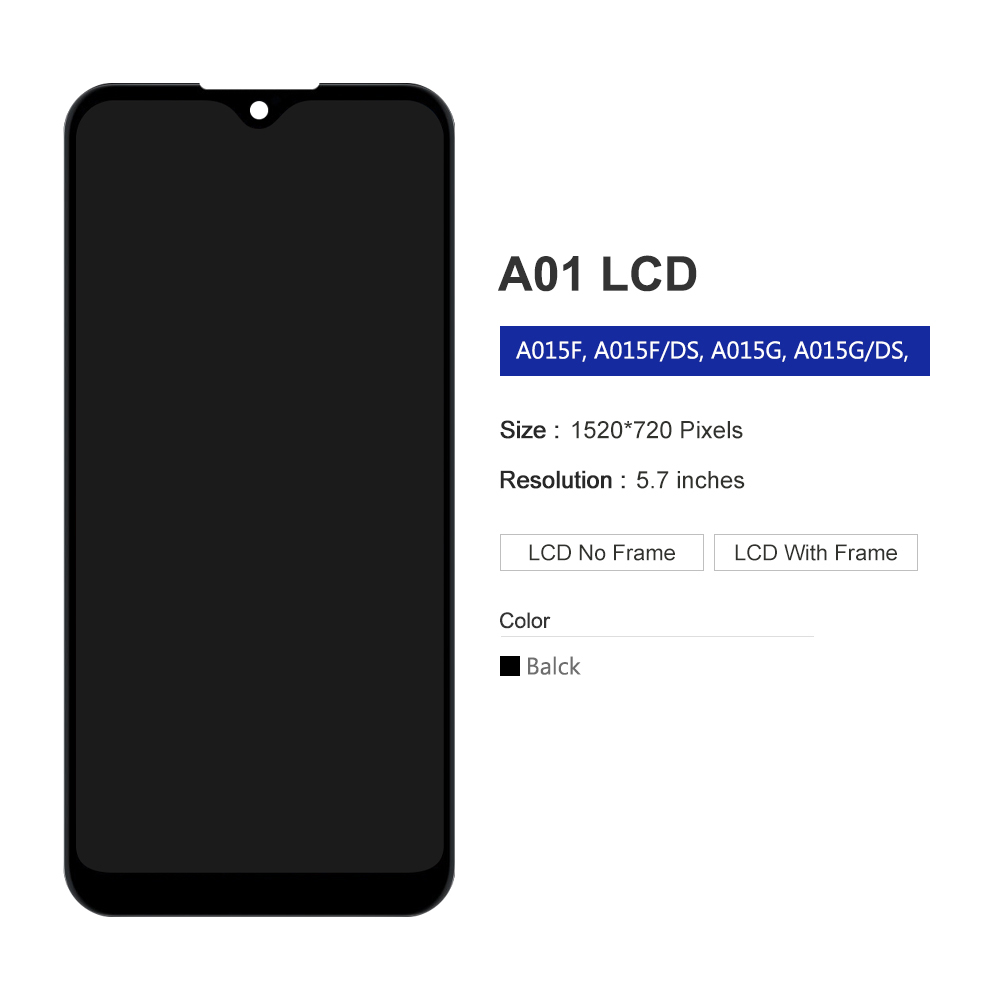 Ensemble Ã©cran tactile LCD avec chÃ¢ssis, 5.7 pouces, pour Samsung Galaxy A01 A015 A015F SM-A015F/DS n° 3