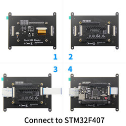 Ã‰cran LCD RVB, technologie d'Ã©cran tactile IPS et TN, 5.0 , 800X480, 5, Concertire, STM32, ESP32 small picture n° 6