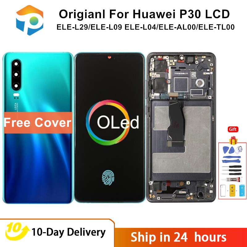 Ã‰cran LCD d'origine AAA pour Huawei P30 OLED Support de dÃ©verrouillage par empreinte digitale Ã‰cran avec cadre pour Huawei P30 P 30 ELE-L29 L09 L04 n° 1