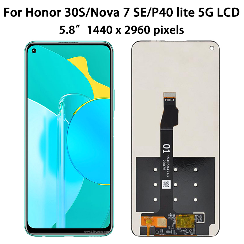 6.5 nova 7 SE CDY-AN00 D'affichage Pour Huawei P40 Lite 5G CDY-NX9A lWindÃ©cran tactile HÃ©bergements eur Pour Honor 30S CDY-AN90 LCD Cadre n° 3