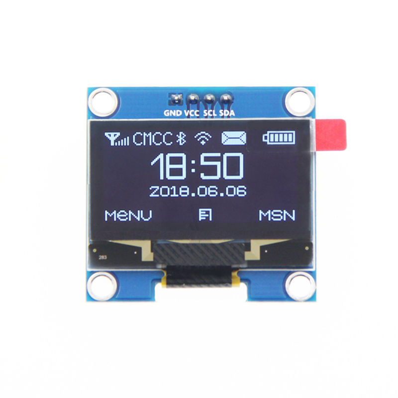 Technologie d'affichage OLED pour Ardu37IDE et Raspberry Pi, technologie OLED, bleu et blanc, 1.3 pouces, SH1106 IIC I2C, 1.3 ogeneX64, 4 broches, 12864 pouces n° 2