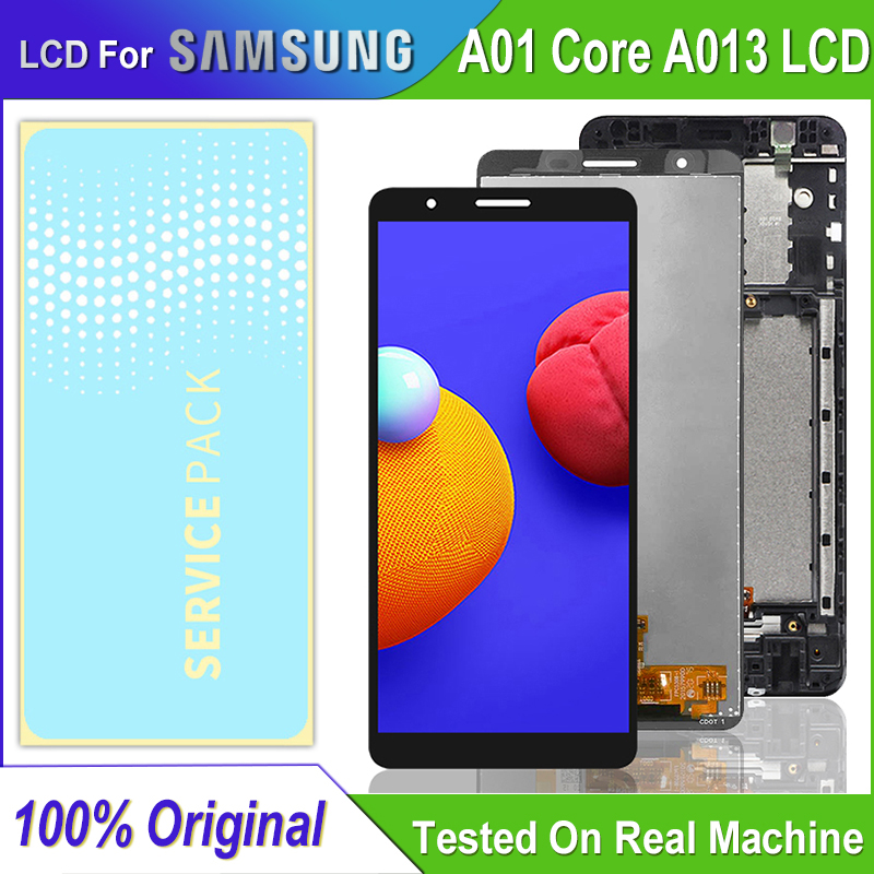 Ã‰cran LCD d'origine 5.3 pour Samsung Galaxy A01 Core LCD SM-A013G A013F A013G A013M LCD Remplacement Digitizer Assembly n° 1