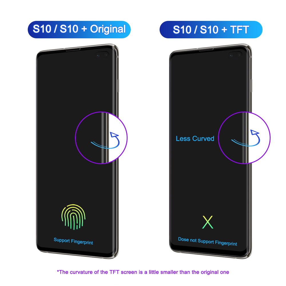 Ã‰cran tactile LCD avec chÃ¢ssis pour Samsung Galaxy S10 Plus G973 G973F/DS, 100% testÃ© n° 2