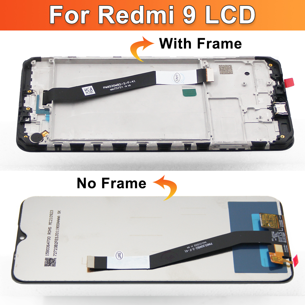 Ensemble Ã©cran tactile LCD avec chÃ¢ssis, 6.53 pouces, pour Xiaomi Redmi 9 M2004J19G, M2004J19C, original n° 3