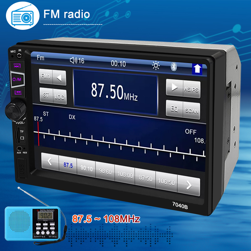 Autoradio StÃ©rÃ©o Universel avec Ã‰cran Tactile HD, Lecteur Audio MP5, Bluetooth, USB pour Autoradio Carplay et Android Auto, 7 Pouces n° 6