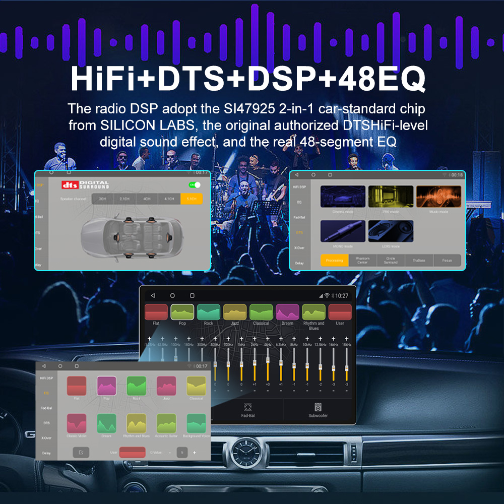 PEEREC-Autoradio Qualcomm pour Ford Fi.C. 2009-2017, Lecteur VidÃ©o Android, DSP, Navigation GPS, StÃ©rÃ©o 2 Din n° 3