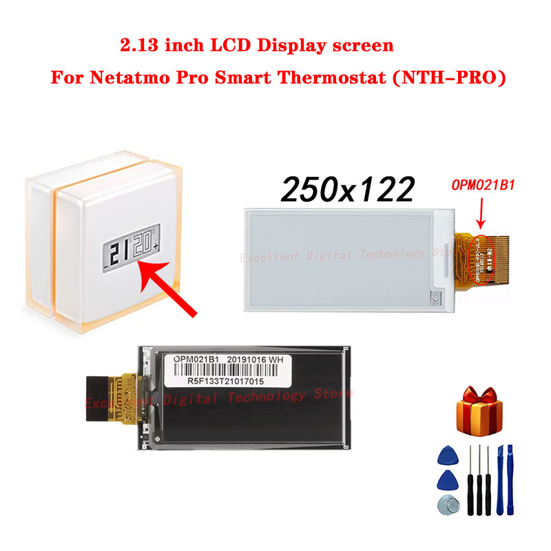 2.13 inch LCD Display screen For Netatmo Pro Smart Thermostat (NTH-PRO) n° 1