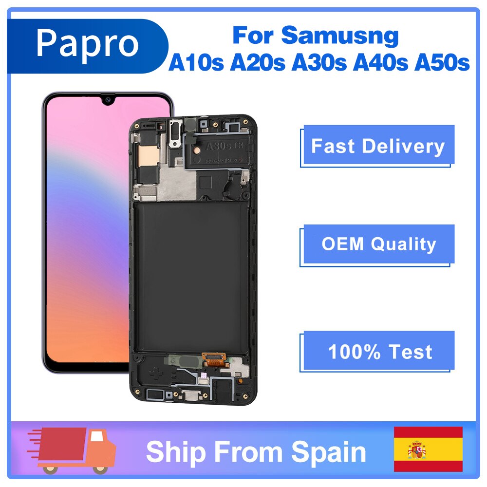 Ensemble Ã©cran tactile LCD de remplacement, pour Samsung Galaxy A10s A20s A30s A40s A50s, Sunshine, d'Espagne n° 1