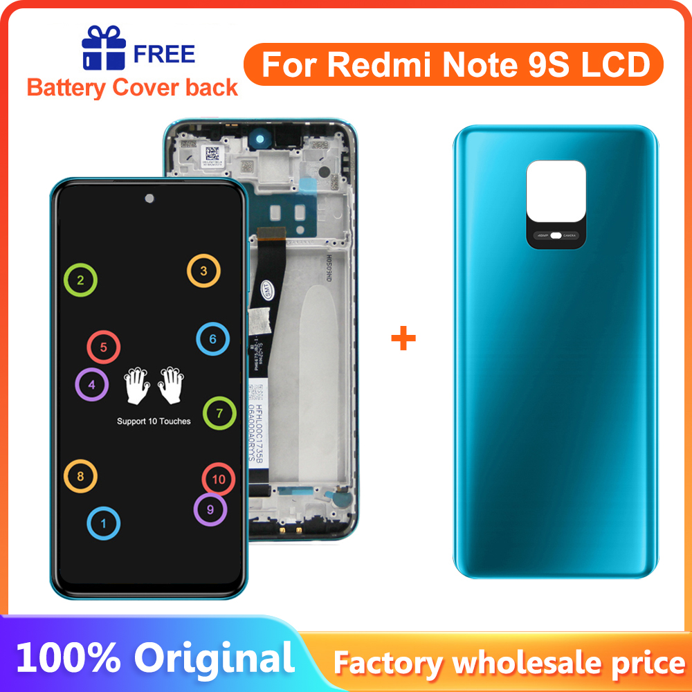 Ensemble Ã©cran tactile LCD de remplacement avec chÃ¢ssis, 6.67 original, pour Xiaomi Redmi Note 9S / Note 9 Pro n° 1