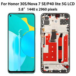 6.5 en effet Original nova 7 SE CDY-AN00 LCD Pour Huawei P40 Lite 5G CDY-NX9A LCD Ã‰cran Tactile Digitizer Pour Honor 30S CDY-AN90 Affichage small picture n° 4