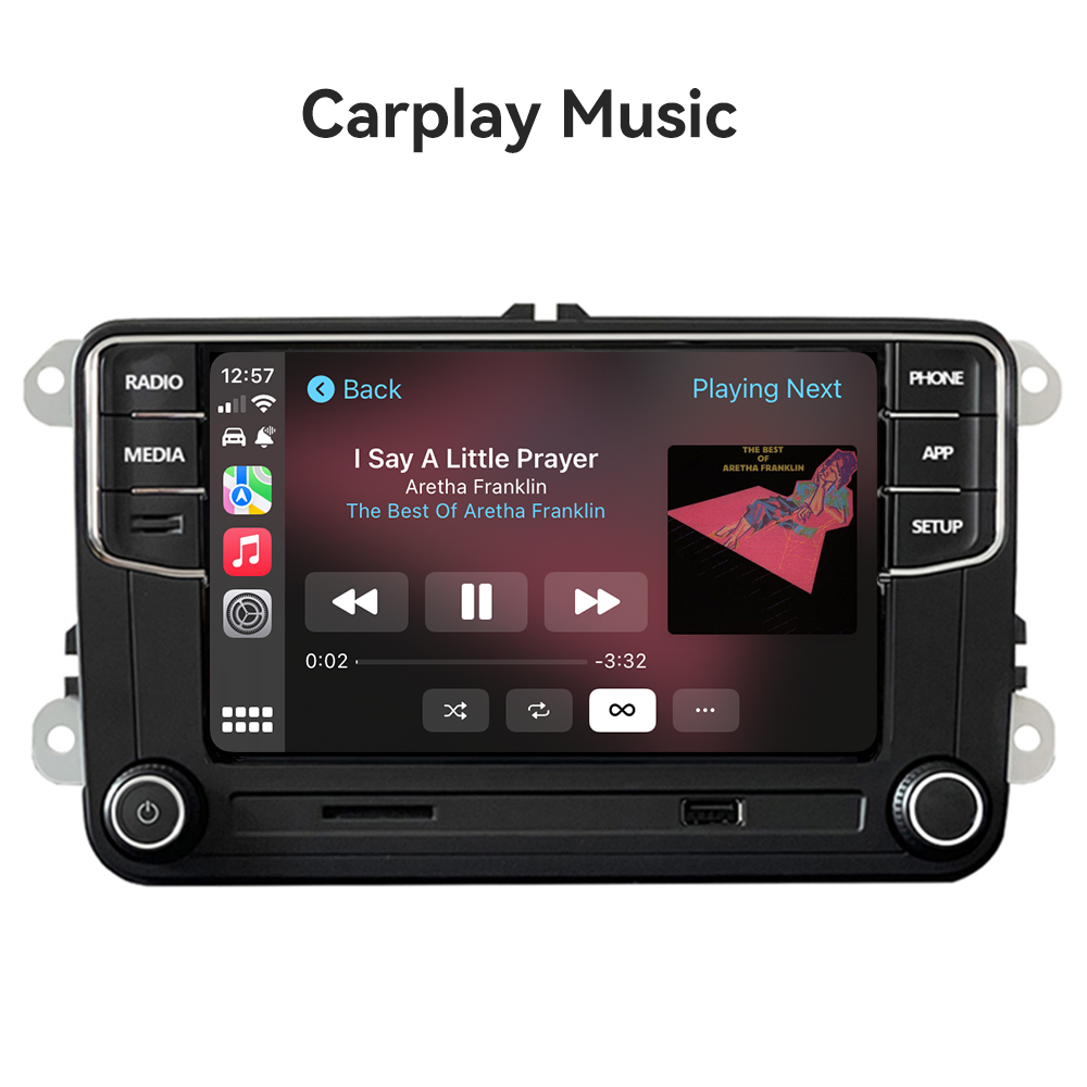 Lecteur de limitation d'autoradio MP5, Apple Carplay, rÃ©cepteur audio stÃ©rÃ©o pour Skoda, VW, PASSAT Gods, GOLF CROSS, Polo, RCD360, PRO, 6.5 pouces n° 4