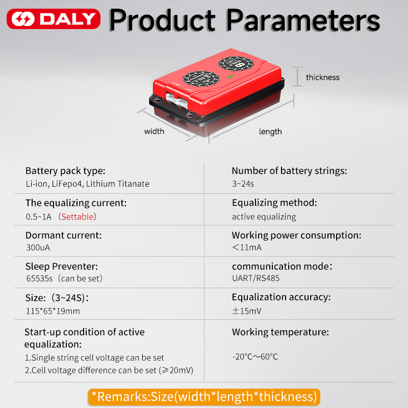 DALY-Ã‰quilibreur actif intelligent BMS, Lifepo4, Ã©galiseur 16s, l'autorisation Eddie ion BMS, Ã©quilibreur de batterie, 3S, 4S, 12V, 7S, 8S, 24V, 10S, 12S, 14S, 20S, vente en gros n° 4