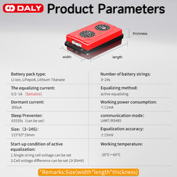 DALY-Ã‰quilibreur actif intelligent BMS, Lifepo4, Ã©galiseur 16s, l'autorisation Eddie ion BMS, Ã©quilibreur de batterie, 3S, 4S, 12V, 7S, 8S, 24V, 10S, 12S, 14S, 20S, vente en gros small picture n° 4