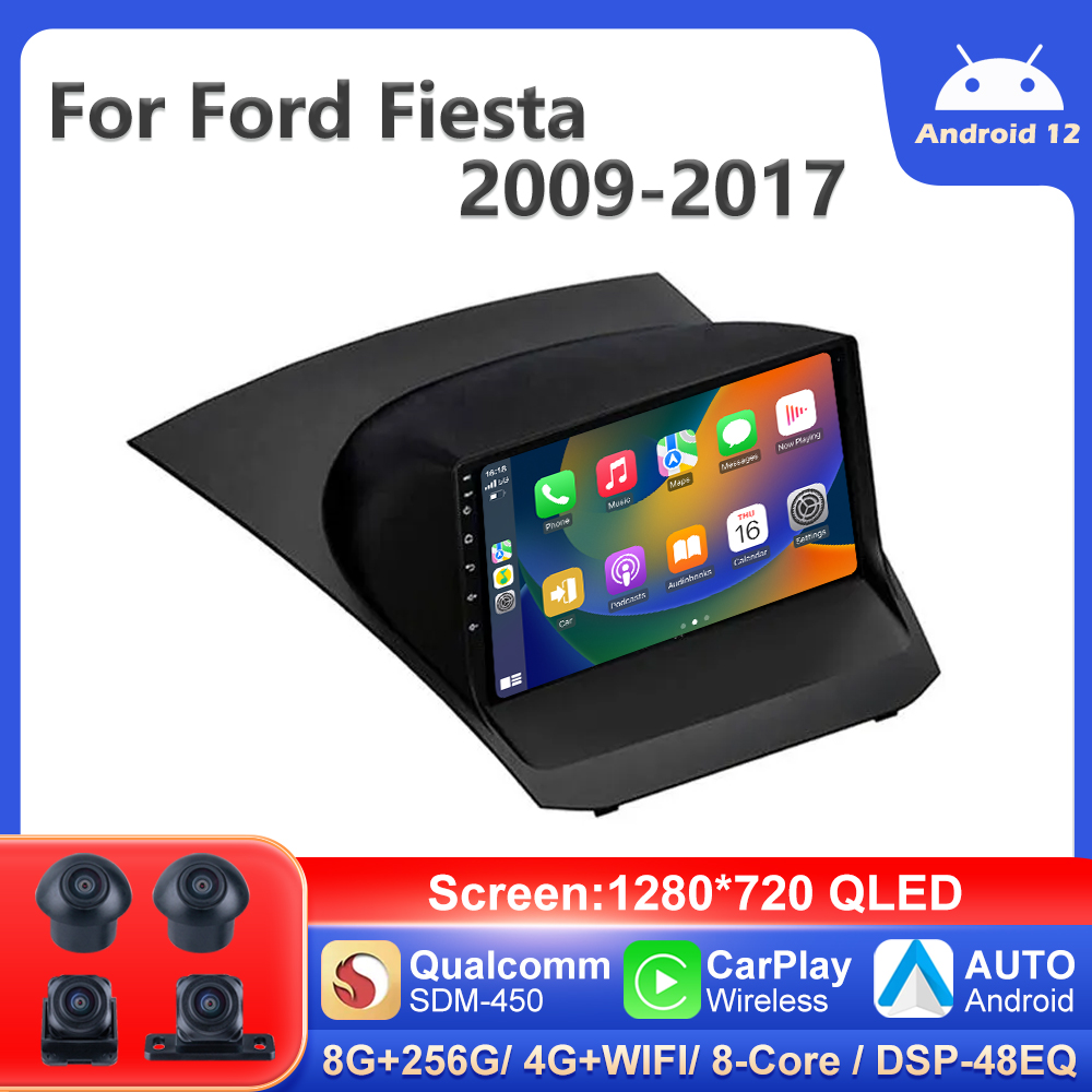 PEEREC-Autoradio Qualcomm pour Ford Fi.C. 2009-2017, Lecteur VidÃ©o Android, DSP, Navigation GPS, StÃ©rÃ©o 2 Din n° 1