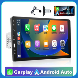 Autoradio haute dÃ©finition avec Ã©cran tactile, lecteur de limitation automatique, MP5, FM, Bluetooth, Carplay, audio de voiture, 1 Din small picture n° 1