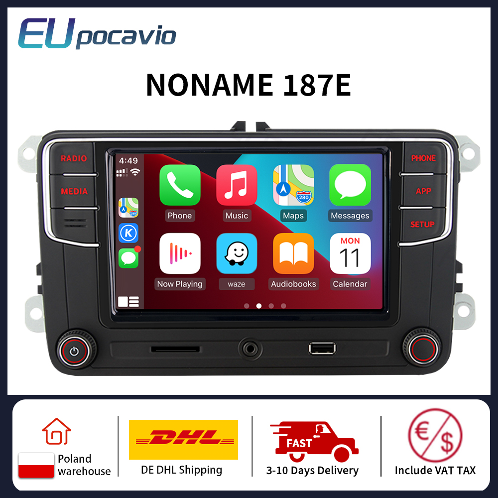 Noname autoradio Android Auto Carplay MIB RCD330 RCD340G 6RF 035 187E pour VW Golf 5 6 Jetta MK5 MK6 Passat B6 B7 Polo CC Tiguan n° 1