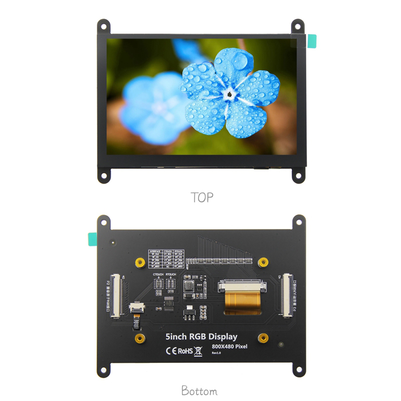 Ã‰cran LCD RVB, technologie d'Ã©cran tactile IPS et TN, 5.0 , 800X480, 5, Concertire, STM32, ESP32 n° 3