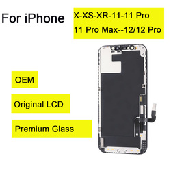 Ensemble écran tactile LCD OLED de remplacement, 3D Touch, OEM, pour iPhone X XR XS 11 Max 12 Pro