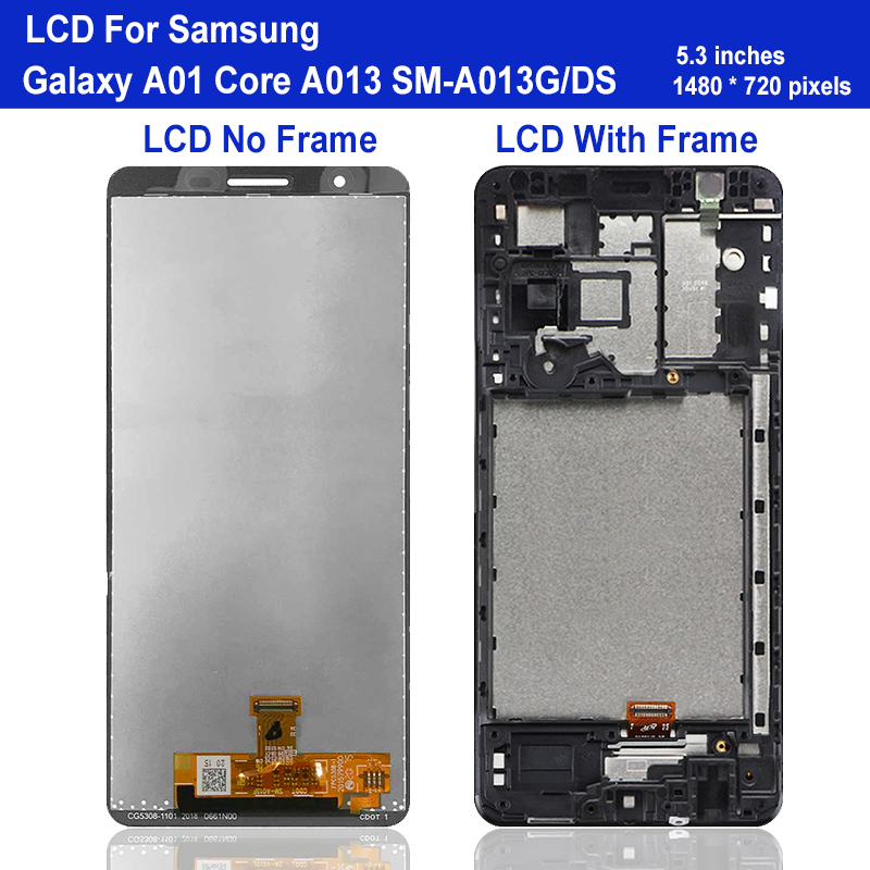 Ã‰cran LCD d'origine 5.3 pour Samsung Galaxy A01 Core LCD SM-A013G A013F A013G A013M LCD Remplacement Digitizer Assembly n° 2