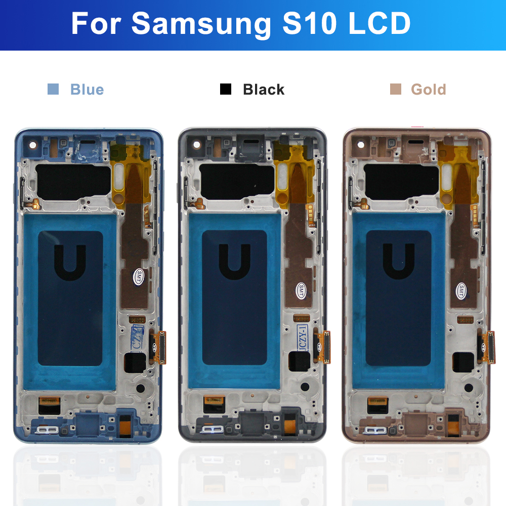 Ã‰cran tactile LCD avec chÃ¢ssis pour Samsung Galaxy S10 Plus G973 G973F/DS, 100% testÃ© n° 6