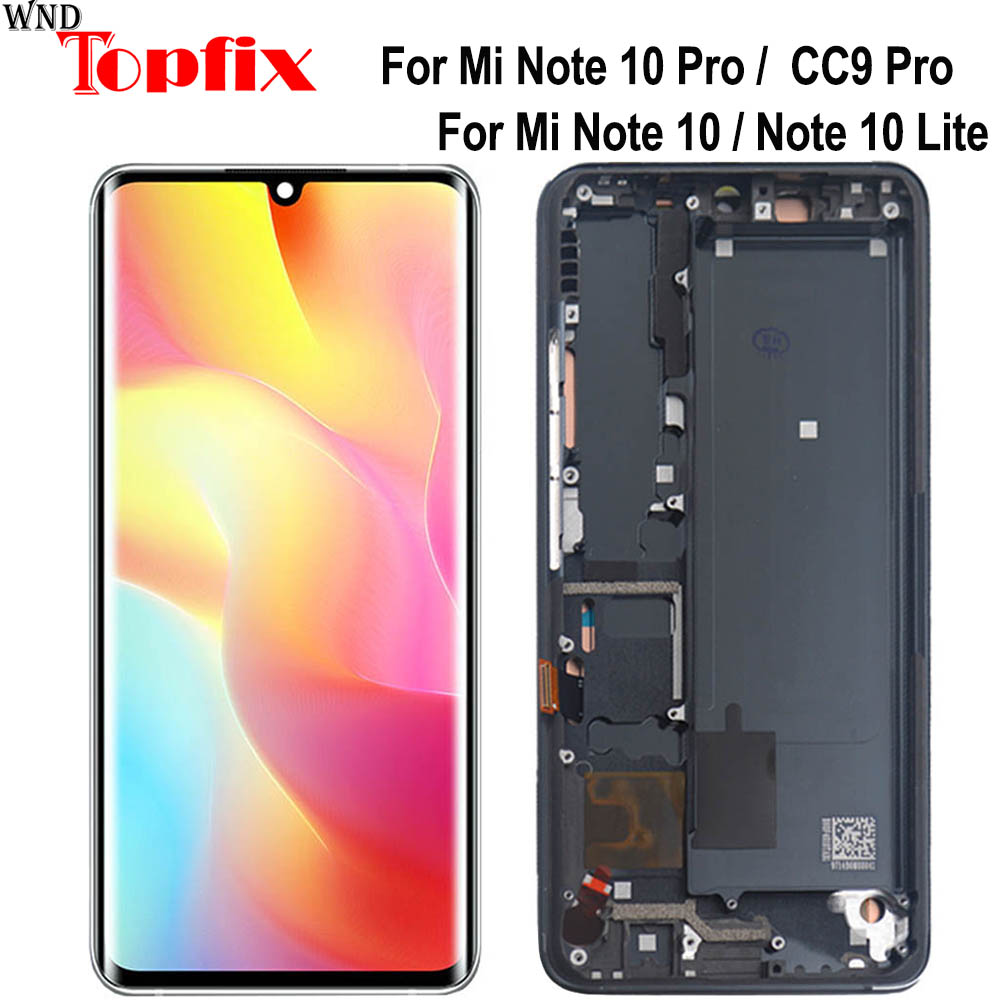 Ã‰cran tactile LCD AMOLED pour Xiaomi Mi Note 10 Lite, 6.47 , M2002F4LG, Mi Note 10 Pro, CC9 Pro n° 1