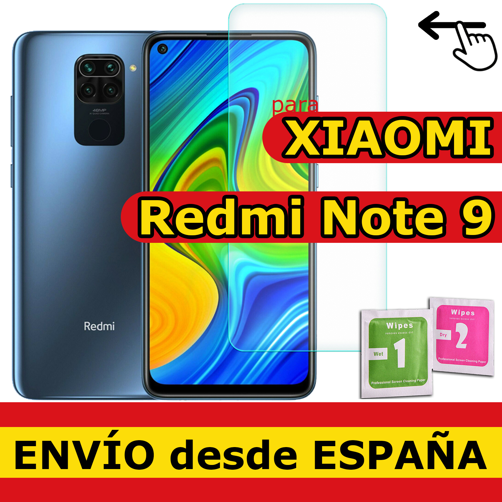 Protecteur d'Ã©cran pour XIAOMI REDMI NOTE 9, en verre trempÃ©, 9H, 0.33mm, qualitÃ© supÃ©rieure n° 1