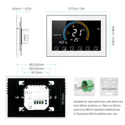 Smart Tuya Alexa Voice Control, WiFi, programmable, LCD, eau, gaz, bomicrophone, chauffage pour Echo, Google Home small picture n° 5