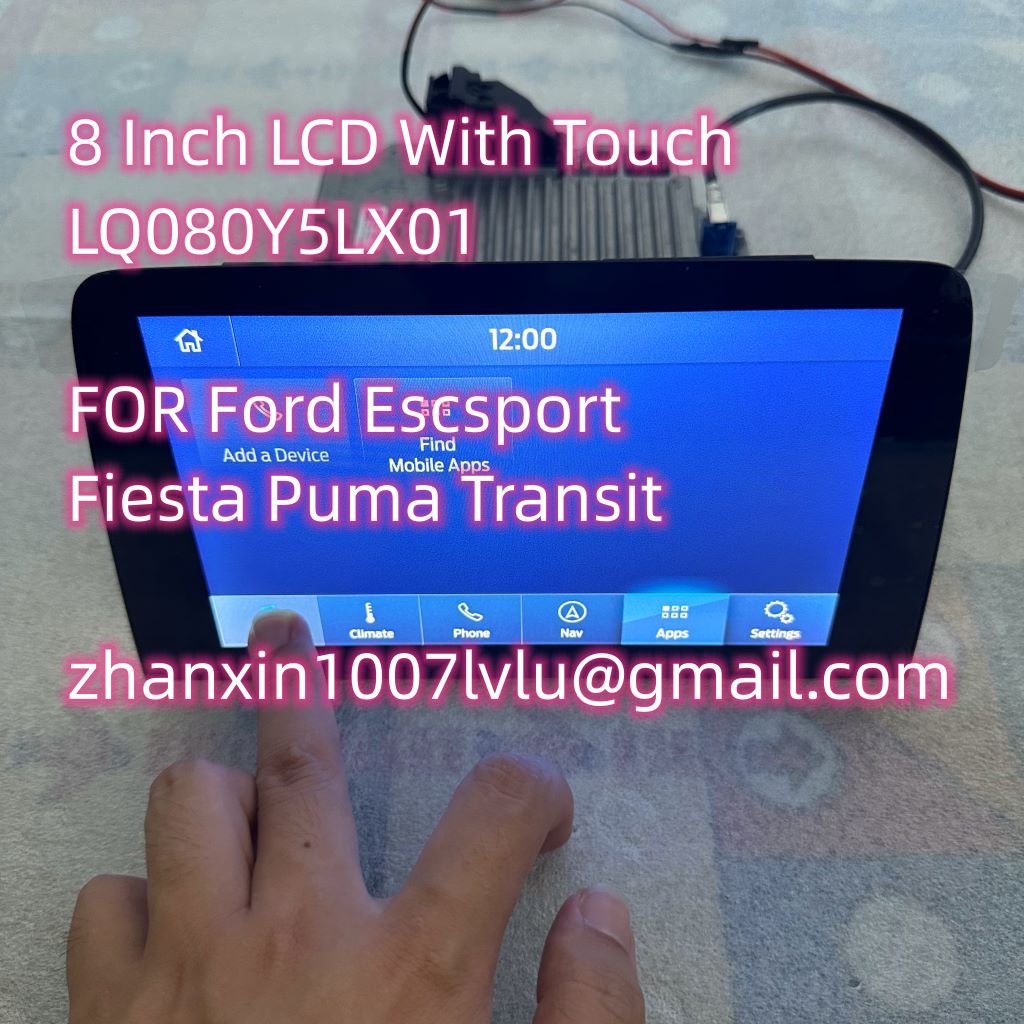 Écran LCD avec écran tactile pour voiture Ford Escape Focus Kuga, radio audio CD, navigation, neuf, original, LQ080Y5LX06, 8 pouces n° 6