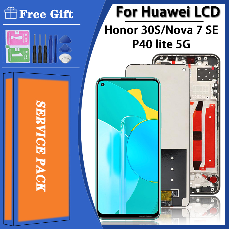 6.5 en effet Original nova 7 SE CDY-AN00 LCD Pour Huawei P40 Lite 5G CDY-NX9A LCD Ã‰cran Tactile Digitizer Pour Honor 30S CDY-AN90 Affichage n° 1