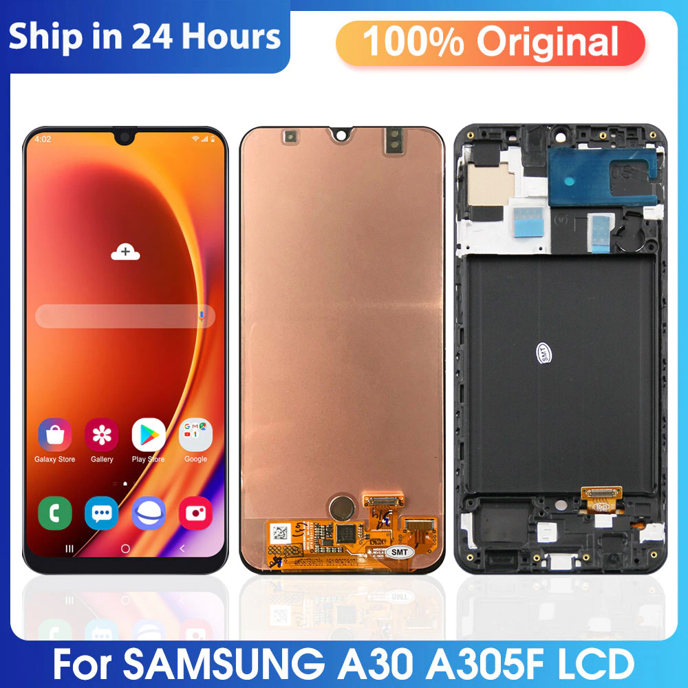 Ã‰cran tactile Lcd Super AMOLED, 100% pouces, pour Samsung Galaxy A30 A305 A305F A305FN A305G A3050 n° 1