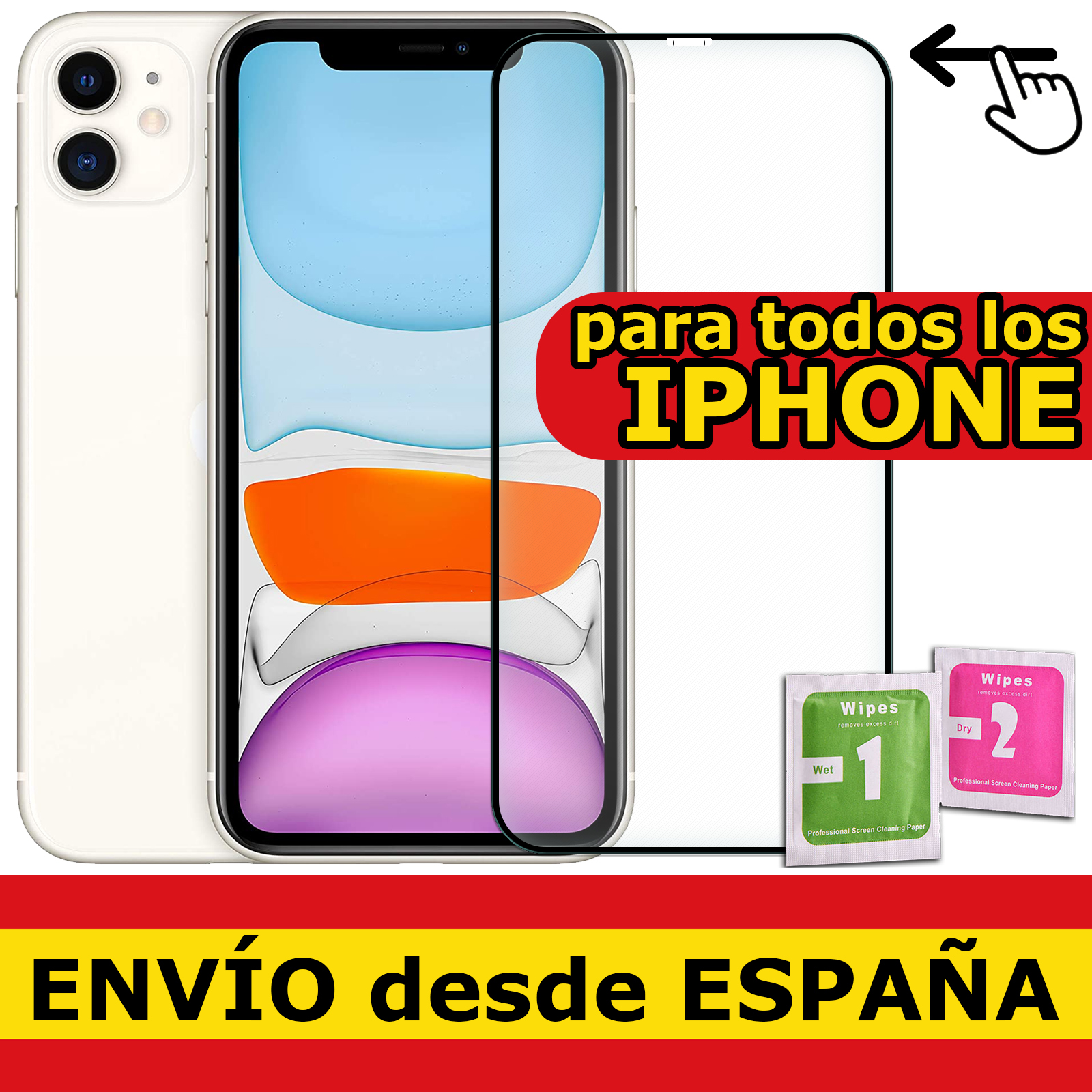 Vitre Protecteur Verre TrempÃ© Pour IPHONE 13/12/11/XS/XR/X/SE/8/7/6S/6/PLUS/2020/2022/PRO/MAX/MINI NOIR 100% Complet QualitÃ© SupÃ©rieure 9H 0.33mm n° 1