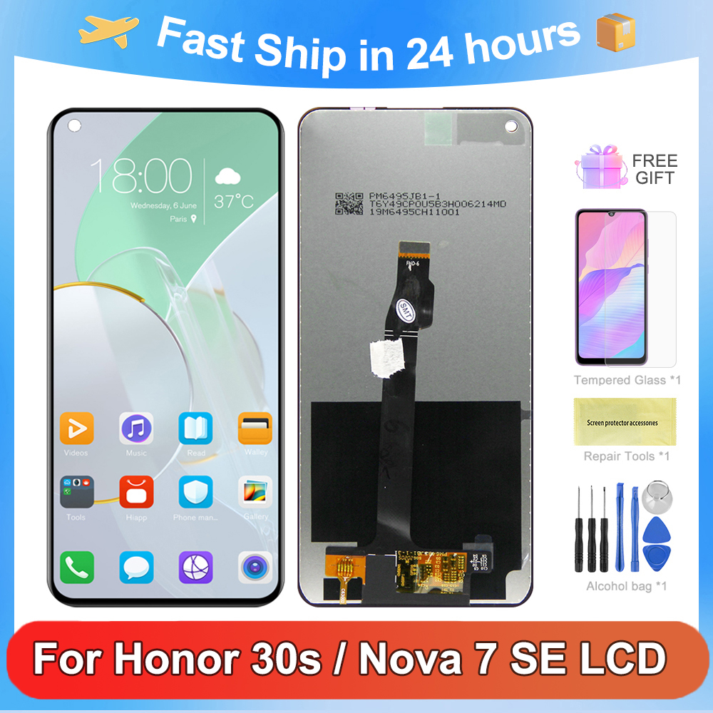 Ã‰cran tactile LCD de remplacement, 6.5 d'origine, pour Huawei Nova 7 SE P40 Lite 5G Honor 30s n° 1