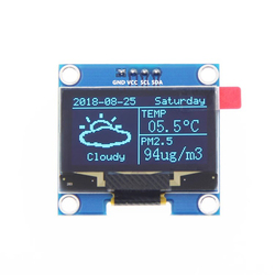 Technologie d'affichage OLED pour Ardu37IDE et Raspberry Pi, technologie OLED, bleu et blanc, 1.3 pouces, SH1106 IIC I2C, 1.3 ogeneX64, 4 broches, 12864 pouces small picture n° 3