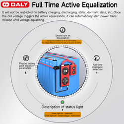 DALY-Ã‰quilibreur actif intelligent BMS, Lifepo4, Ã©galiseur 16s, l'autorisation Eddie ion BMS, Ã©quilibreur de batterie, 3S, 4S, 12V, 7S, 8S, 24V, 10S, 12S, 14S, 20S, vente en gros small picture n° 2