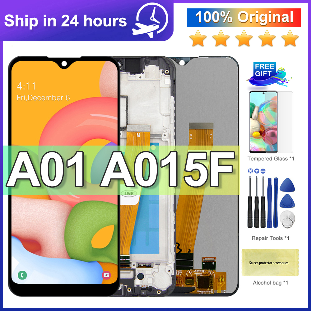 Ensemble Ã©cran tactile LCD avec chÃ¢ssis, 5.7 pouces, pour Samsung Galaxy A01 A015 A015F SM-A015F/DS n° 1