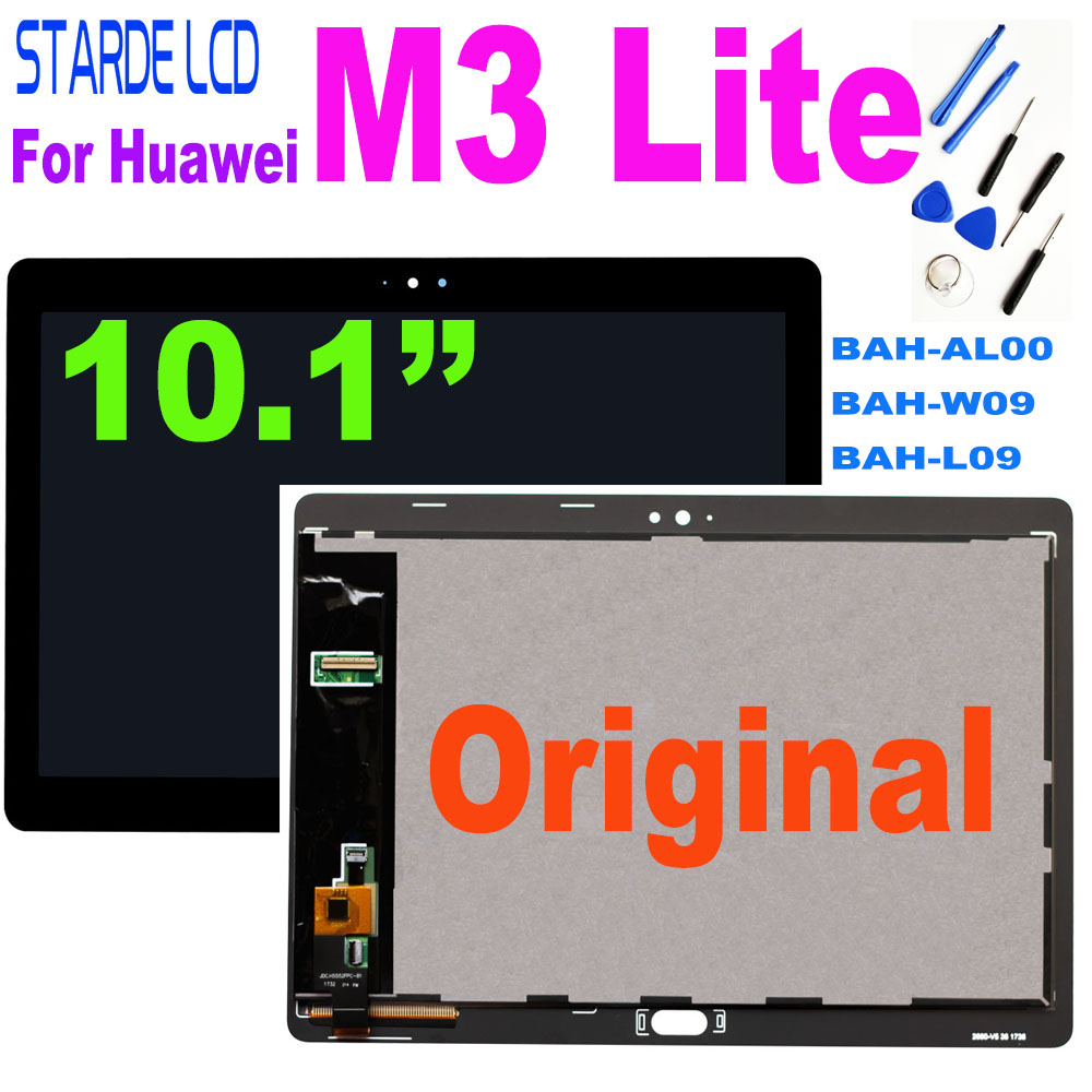 Original pour 10.1 Huawei M3 Lite 10 BAH-AL00 BAH-W09 BAH-L09 LCD Ã‰cran Tactile Digitizer AssemblÃ©e Remplacement n° 1