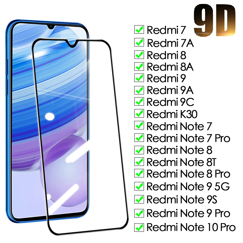 Verre de protection 9D pour Xiaomi Redmi Note 7, 8, 8T, 9, 9S, 10 Pro, Protecteur d'Ã©cran, Film de sÃ©curitÃ©, Guatemala, Redmi 7, 7A, 8, 8A, 9, 9A, 9C n° 1