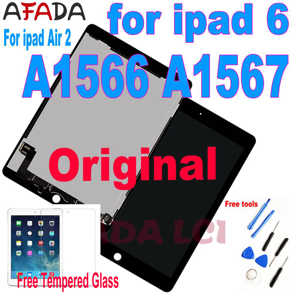 Ensemble écran tactile LCD de remplacement, pour iPad 6 Air 2 A1566 A1567, original n° 1