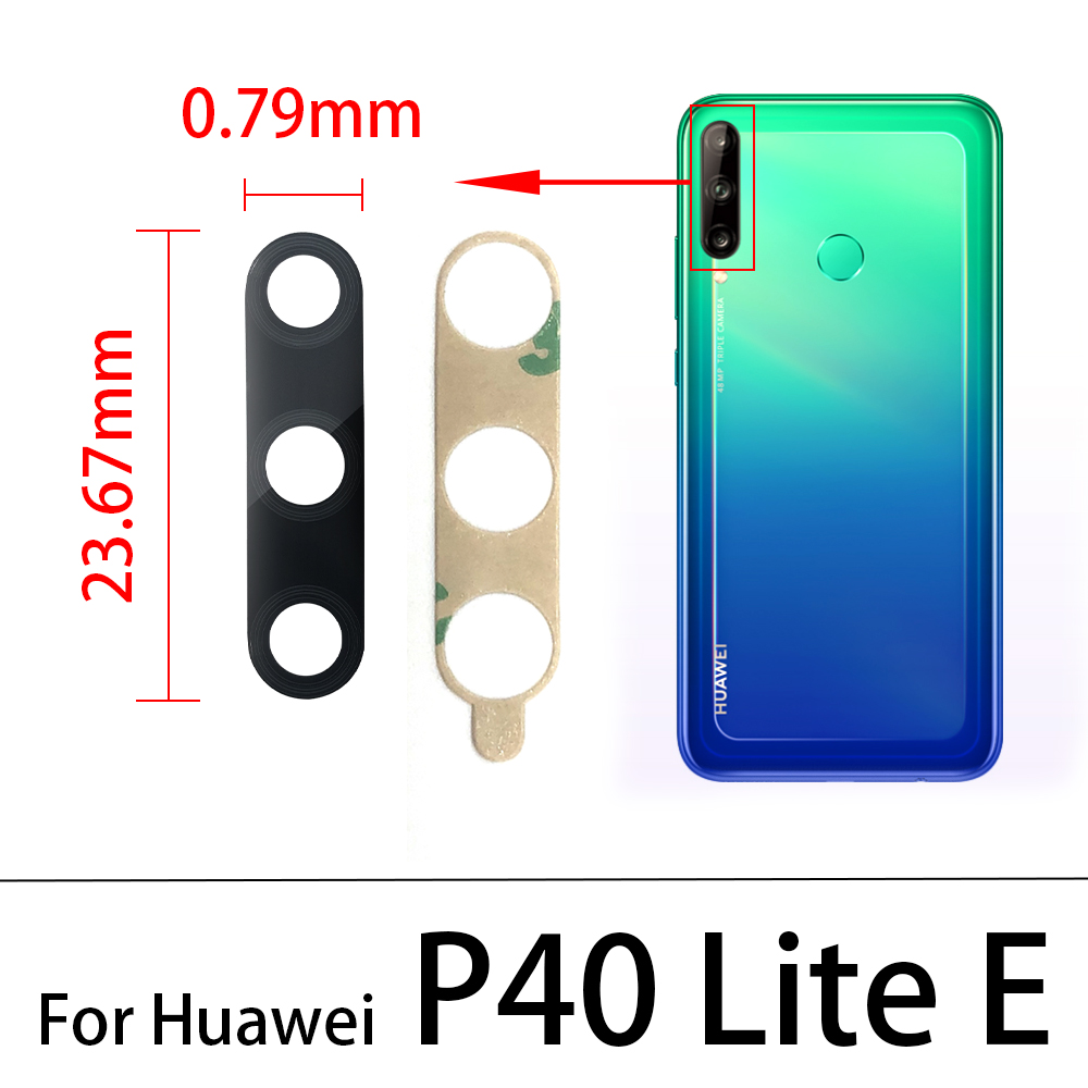 Objectif en verre de camÃ©ra arriÃ¨re d'origine avec autocollant, pour Huawei P30 P40 Lite 5G P30 P40 Pro, avec outil de rÃ©paration n° 5