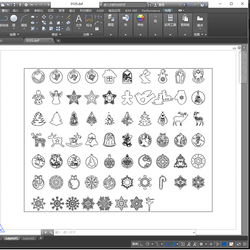 255 CNC noÃ«l Vector Files arbre jouet flocons de neige ornement faisceau CDR DXF a4 2D conception de dÃ©coupe Laser small picture n° 3