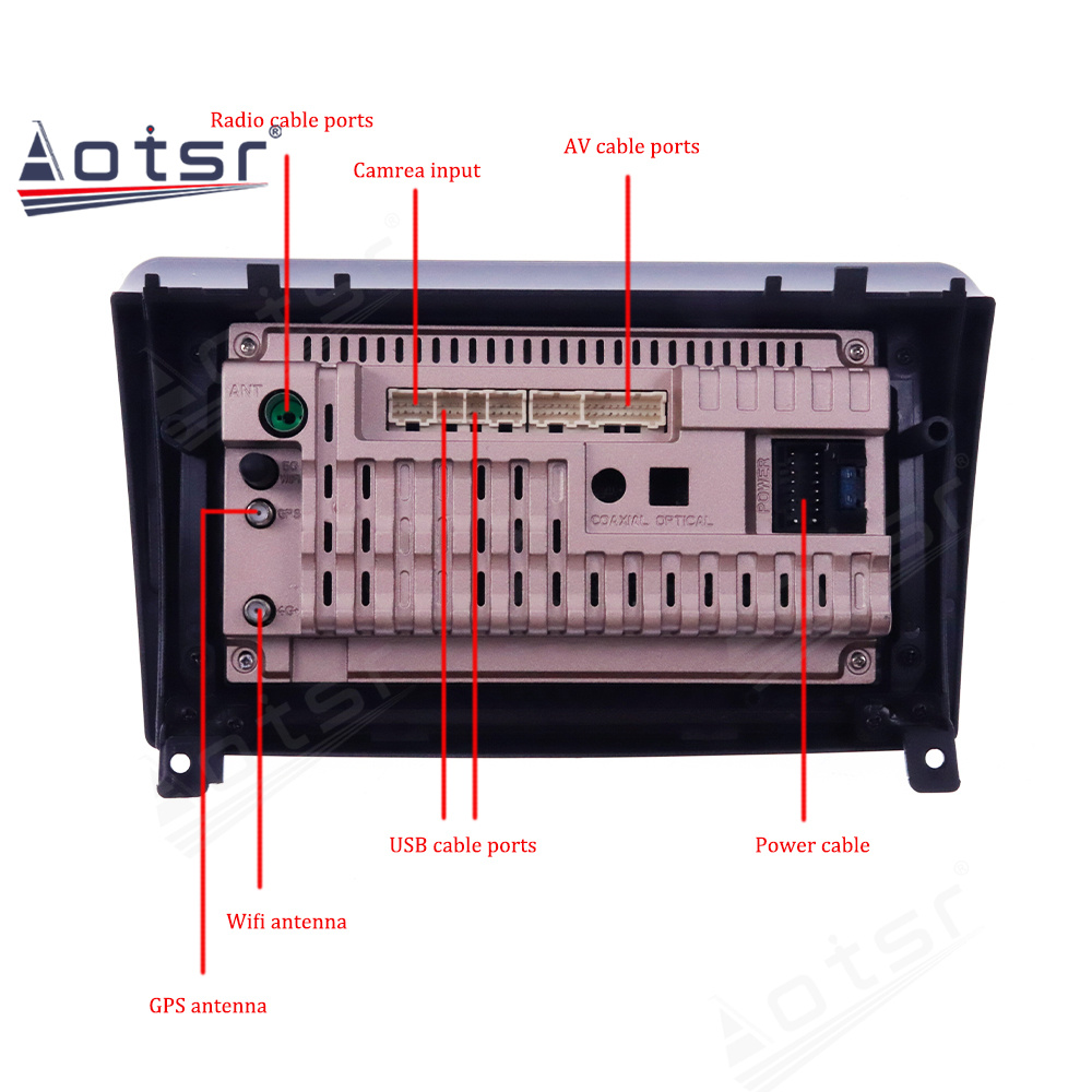 Autoradio Android 11, DSP, Navigation GPS, DVD, VidÃ©o, Carplay, Lecteur StÃ©rÃ©o, Auto Audio, 1 Din, Limitation, KIT 407, 2004-2010 n° 6