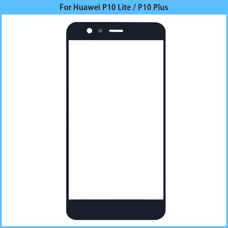 Ã‰cran tactile LCD pour Huawei P10 Lite / P10 Plus, panneau de verre extÃ©rieur avant, lentille P10Lite, Ã©cran tactile, remplacement du couvercle en verre, nouveau n° 3