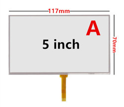 Panneau d'Ã©cran tactile numÃ©riseur Ã  rÃ©sistance universelle 4.3/5 pouces, verre pour Navigation GPS MP3 piÃ¨ces de rechange small picture n° 6