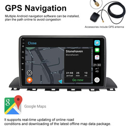 Autoradio Android 11, 9 , Navigation Gps, Carplay, lecteur vidÃ©o, unitÃ© centrale stÃ©rÃ©o, enregistreur cassette, pour voiture Hyundai HB20 (2019, 2020) small picture n° 4