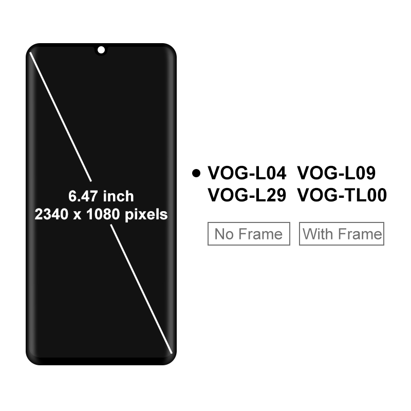 Original Pour HUAWEI P30 Pro Affichage VOG-L04 VOG-L09 VOG-L29 VOG-TL00 Ã‰cran Tactile Digitizer PiÃ¨ces De Rechange Pour P30 Pro LCD n° 2