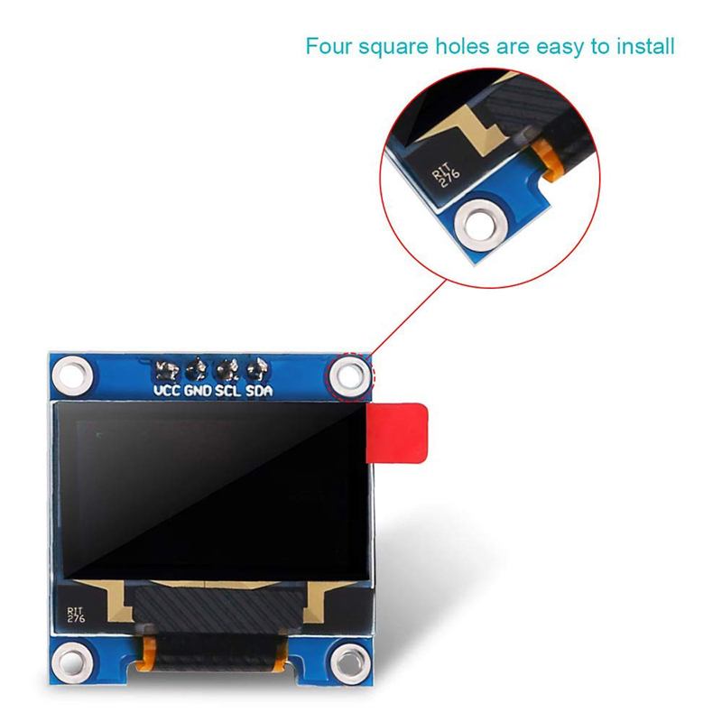 Carte d'Ã©cran LCD pour Ardu37Raspberry pi 3, Ã©cran LCD, sÃ©rie bleu, technologie IIC, 0.96 pouces, X64, I2C, SSD1306, 12864 n° 3