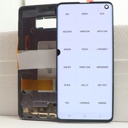 100% 6.1 LCD AMOLED d'origine pour Samsung Galaxy S10 G973 SM-G9730 G973F Affichage SM-G973F/DS et assemblage de HÃ©bergements eur d'Ã©cran tactile small picture n° 5