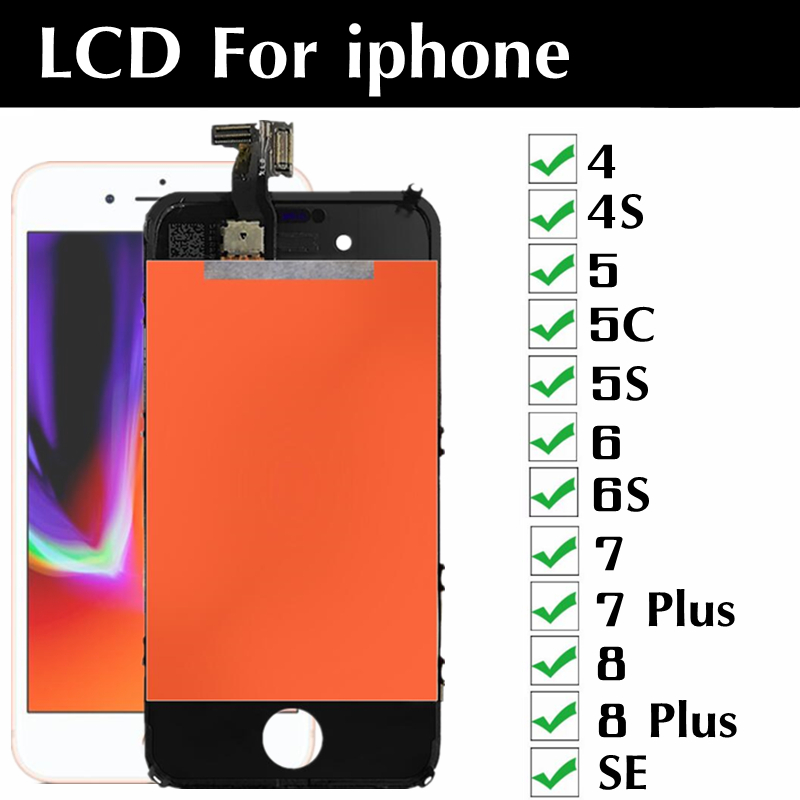 Ensemble Ã©cran tactile LCD de remplacement, pour iPhone 5 5c 5s SE 4s 6 7 8 Plus n° 1