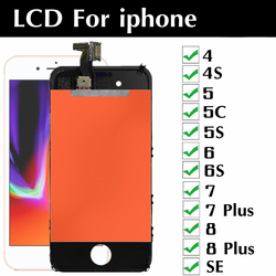 Ensemble Ã©cran tactile LCD de remplacement, pour iPhone 5 5c 5s SE 4s 6 7 8 Plus small picture n° 1