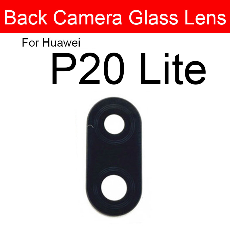 Dos Lentille En Verre Pour Huawei P20 P30 P40 Lite Pro Plus E 5G Verre Lentille ArriÃ¨re CamÃ©ra Lentille En Verre + Autocollant RÃ©paration PiÃ¨ces De Rechange n° 2